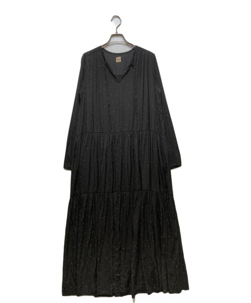 Ron Herman（ロンハーマン）Ron Herman (ロンハーマン) フロッキーフラワードレス ブラック サイズ:Ｓの古着・服飾アイテム