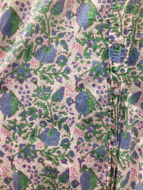 SZ Blockprints（エスゼットブロックプリント）SZ Blockprints (エスゼットブロックプリント) Ron Herman取扱 フラワープリントシャツ　SS22-OBD-PAD マルチカラー サイズ:Sの古着・服飾アイテム