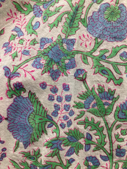 SZ Blockprints（エスゼットブロックプリント）SZ Blockprints (エスゼットブロックプリント) Ron Herman取扱 フラワープリントシャツ　SS22-OBD-PAD マルチカラー サイズ:Sの古着・服飾アイテム