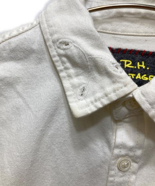 R.H.Vintage（ロンハーマン・ヴィンテージ）R.H.Vintage (ロンハーマン・ヴィンテージ) フラワーカッティング ヘビーウエイトシャツ ホワイト サイズ:ＸＳの古着・服飾アイテム
