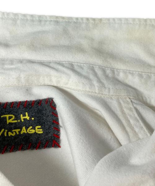 R.H.Vintage（ロンハーマン・ヴィンテージ）R.H.Vintage (ロンハーマン・ヴィンテージ) フラワーカッティング ヘビーウエイトシャツ ホワイト サイズ:ＸＳの古着・服飾アイテム