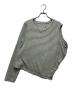MM6 Maison Margiela（エムエムシックスメゾンマルジェラ）の古着「Asymmetric Stripe Stretch-cotton T-shirt(アシンメトリ―ストライプストレッチコットンＴシャツ）S52NC0220 S23587」｜グリーン