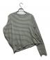 MM6 Maison Margiela Asymmetric Stripe Stretch-cotton T-shirt(アシンメトリ―ストライプストレッチコットンＴシャツ）S52NC0220 S23587 グリーン サイズ:Ｓ：9000円
