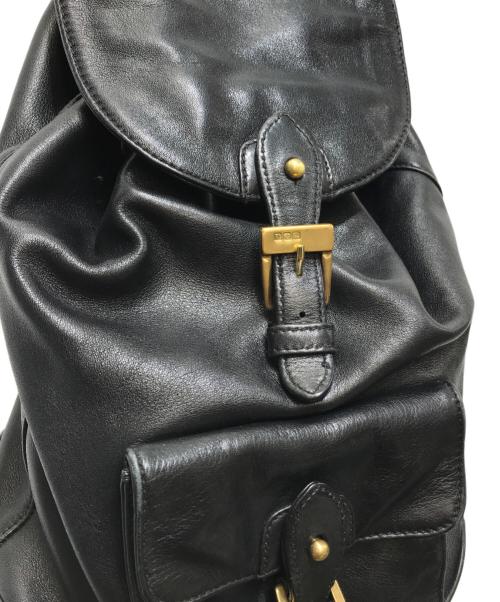 RALPH LAUREN（ラルフローレン）RALPH LAUREN (ラルフローレン) レザーリュック ブラックの古着・服飾アイテム