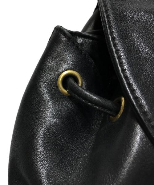 RALPH LAUREN（ラルフローレン）RALPH LAUREN (ラルフローレン) レザーリュック ブラックの古着・服飾アイテム