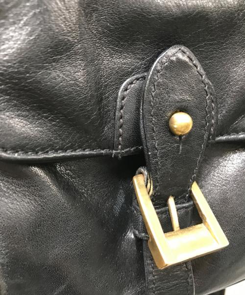 RALPH LAUREN（ラルフローレン）RALPH LAUREN (ラルフローレン) レザーリュック ブラックの古着・服飾アイテム