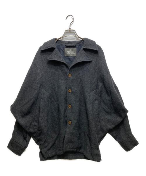 Vivienne Westwood man（ヴィヴィアン ウェストウッド マン）Vivienne Westwood man (ヴィヴィアン ウェストウッド マン) ドルマンスリーブウールシャツ VW-CR-77405 グレー サイズ:FREEの古着・服飾アイテム