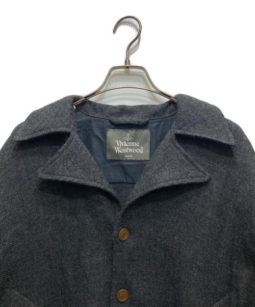 Vivienne Westwood man（ヴィヴィアン ウェストウッド マン）Vivienne Westwood man (ヴィヴィアン ウェストウッド マン) ドルマンスリーブウールシャツ VW-CR-77405 グレー サイズ:FREEの古着・服飾アイテム