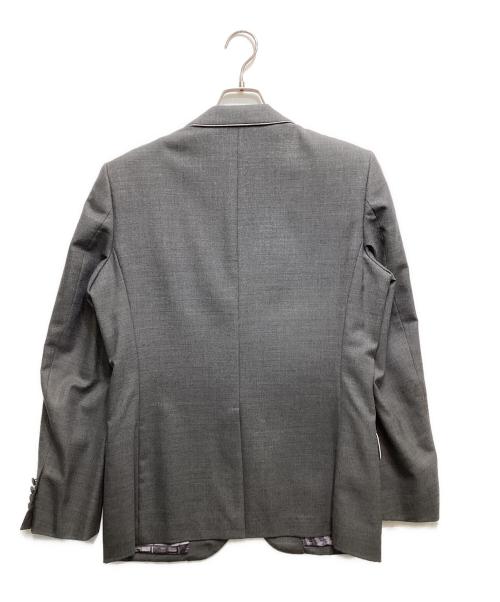 PS Paul Smith（ＰＳポールスミス）PS Paul Smith (ＰＳポールスミス) 裏地転写パイピングテーラードジャケット グレー サイズ:Lの古着・服飾アイテム