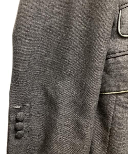PS Paul Smith（ＰＳポールスミス）PS Paul Smith (ＰＳポールスミス) 裏地転写パイピングテーラードジャケット グレー サイズ:Lの古着・服飾アイテム