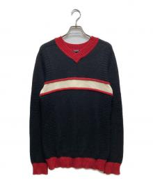 BALMAIN（バルマン）の古着「Vネックニット 」｜ブラック