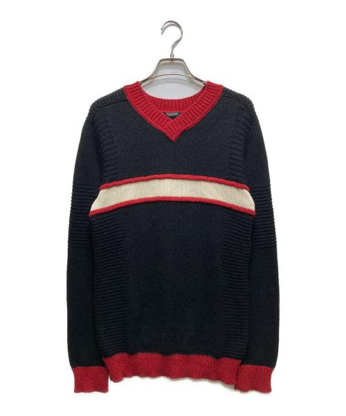 BALMAIN（バルマン）BALMAIN (バルマン) Vネックニット  ブラック サイズ:Mの古着・服飾アイテム