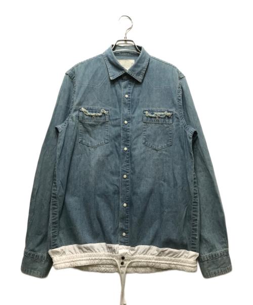 sacai（サカイ）sacai (サカイ) デニムウエスタンシャツ インディゴ サイズ:2の古着・服飾アイテム
