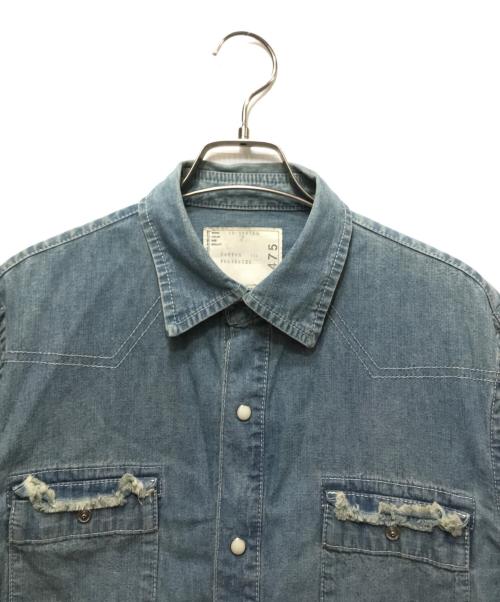 sacai（サカイ）sacai (サカイ) デニムウエスタンシャツ インディゴ サイズ:2の古着・服飾アイテム
