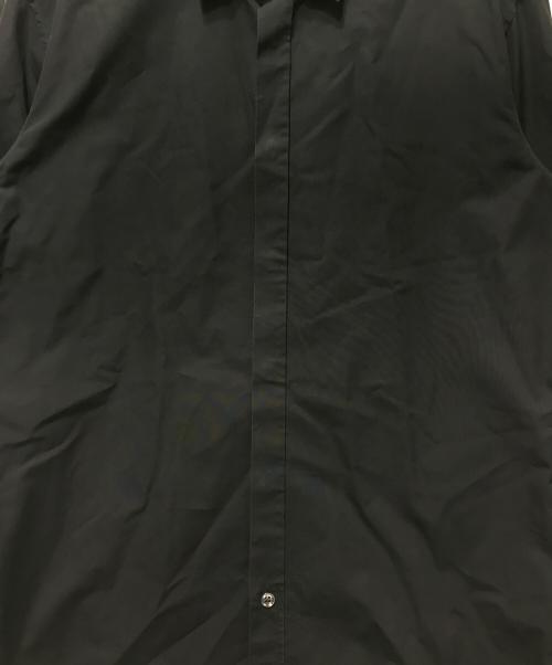 Maison Margiela（メゾンマルジェラ）Maison Margiela (メゾンマルジェラ) エポレットコットンブロード比翼シャツ ブラック サイズ:38の古着・服飾アイテム