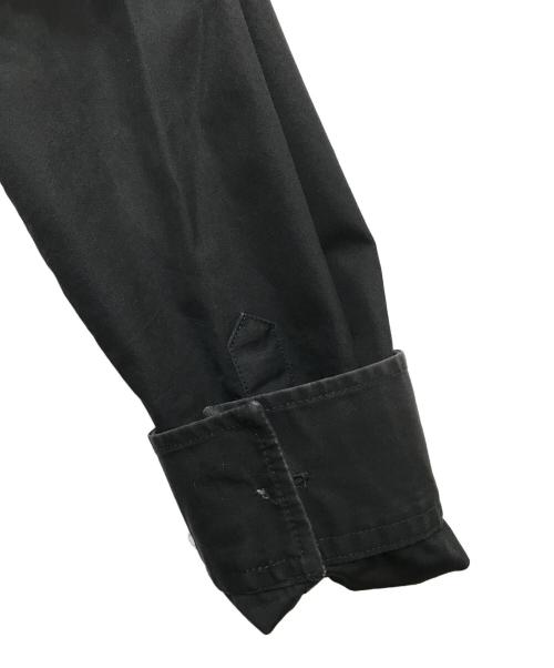 Maison Margiela（メゾンマルジェラ）Maison Margiela (メゾンマルジェラ) エポレットコットンブロード比翼シャツ ブラック サイズ:38の古着・服飾アイテム