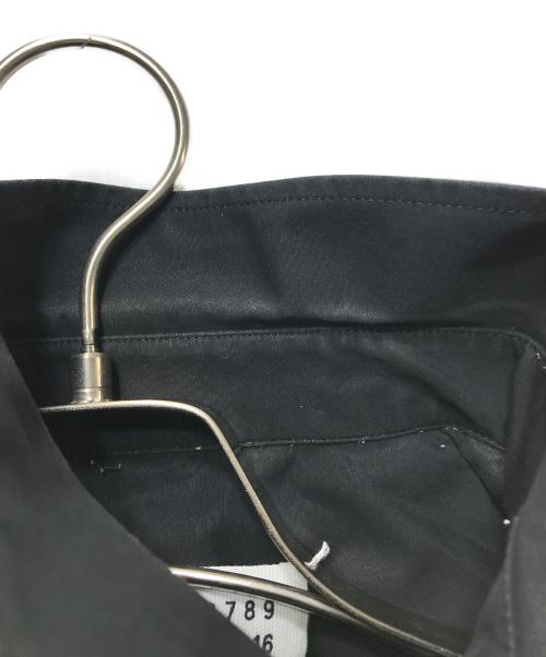 Maison Margiela（メゾンマルジェラ）Maison Margiela (メゾンマルジェラ) エポレットコットンブロード比翼シャツ ブラック サイズ:38の古着・服飾アイテム