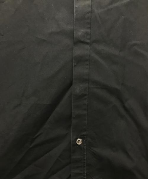 Maison Margiela（メゾンマルジェラ）Maison Margiela (メゾンマルジェラ) エポレットコットンブロード比翼シャツ ブラック サイズ:38の古着・服飾アイテム