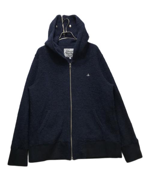Vivienne Westwood man（ヴィヴィアン ウェストウッド マン）Vivienne Westwood man (ヴィヴィアン ウェストウッド マン) ジップパーカー ネイビー サイズ:48の古着・服飾アイテム