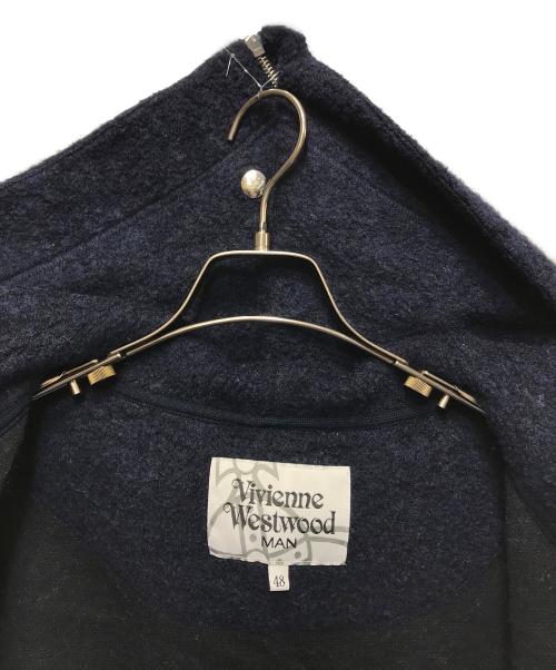 Vivienne Westwood man（ヴィヴィアン ウェストウッド マン）Vivienne Westwood man (ヴィヴィアン ウェストウッド マン) ジップパーカー ネイビー サイズ:48の古着・服飾アイテム