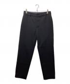 ATONエイトン）の古着「BACK SATIN BASIC PANTS（バックサテンベーシックパンツ）PR.AG.HA.0807」｜ブラック