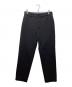 ATON（エイトン）の古着「BACK SATIN BASIC PANTS（バックサテンベーシックパンツ）PR.AG.HA.0807」｜ブラック