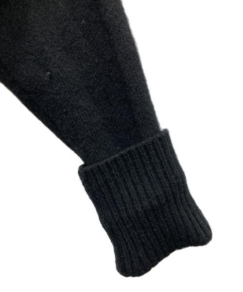 sacai（サカイ）sacai (サカイ) プリーツ ドッキング Vネックカーディガン ブラック サイズ:1の古着・服飾アイテム
