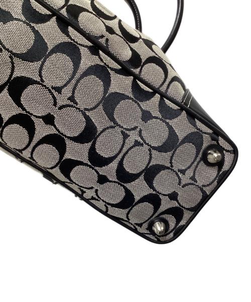 COACH（コーチ）COACH (コーチ) シグネチャーキャンバストートバッグ6366 ブラックの古着・服飾アイテム