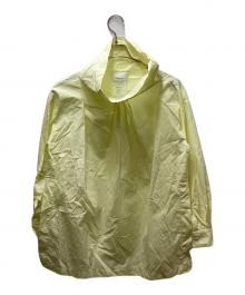 3.1 phillip lim（スリーワンフィリップリム）の古着「ポプリン オーバーサイズ ドレープ コル　E211-2730COT」｜イエロー
