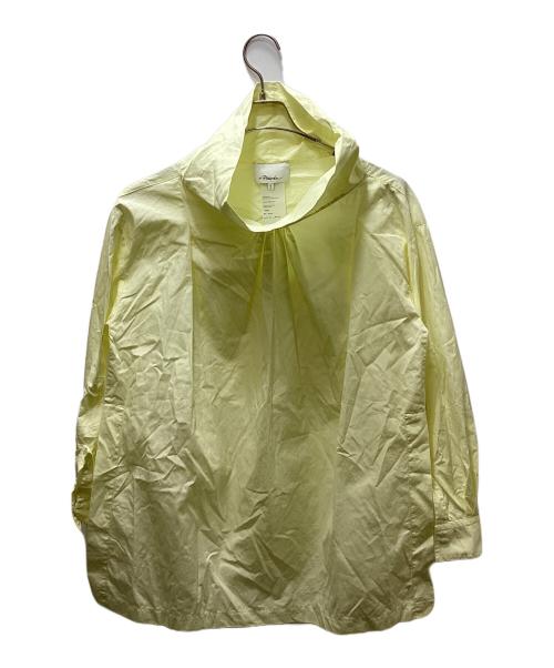 3.1 phillip lim（スリーワンフィリップリム）3.1 phillip lim (スリーワンフィリップリム) ポプリン オーバーサイズ ドレープ コル　E211-2730COT イエロー サイズ:Sの古着・服飾アイテム