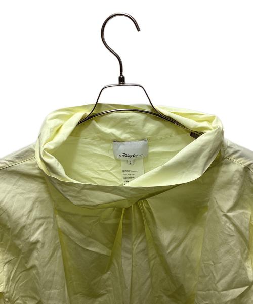 3.1 phillip lim（スリーワンフィリップリム）3.1 phillip lim (スリーワンフィリップリム) ポプリン オーバーサイズ ドレープ コル　E211-2730COT イエロー サイズ:Sの古着・服飾アイテム
