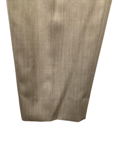 ATON（エイトン）ATON (エイトン) WOOL GABARDINE（ウールギャバジン）| テーパードタックパンツ PRAGSW0808 / スラックス ブラウン サイズ:01の古着・服飾アイテム