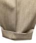 中古・古着 ATON (エイトン) WOOL GABARDINE（ウールギャバジン）| テーパードタックパンツ PRAGSW0808 / スラックス ブラウン サイズ:01：15000円