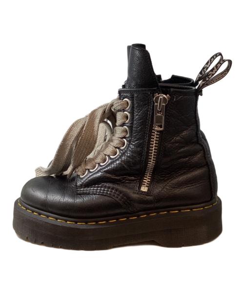 RICK OWENS（リックオウエンス）RICK OWENS Dr.Martens (ドクターマーチン) 1460 QUAD PENT RO 8Hole Lace Up Boots（クワッド ペント アールオー エイトホール レースアップ ブーツ） ブラック サイズ:EU41の古着・服飾アイテム