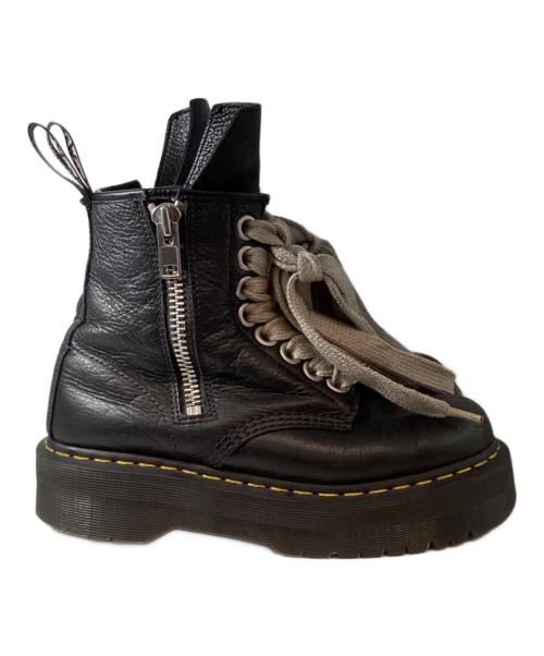 RICK OWENS（リックオウエンス）RICK OWENS Dr.Martens (ドクターマーチン) 1460 QUAD PENT RO 8Hole Lace Up Boots（クワッド ペント アールオー エイトホール レースアップ ブーツ） ブラック サイズ:EU41の古着・服飾アイテム