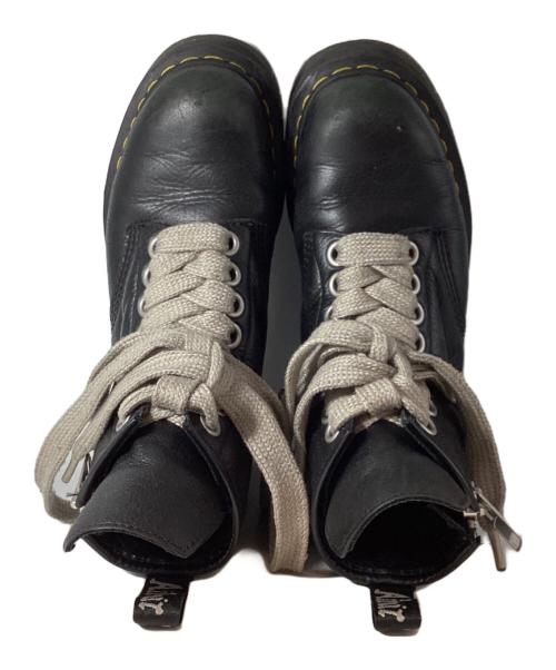 RICK OWENS（リックオウエンス）RICK OWENS Dr.Martens (ドクターマーチン) 1460 QUAD PENT RO 8Hole Lace Up Boots（クワッド ペント アールオー エイトホール レースアップ ブーツ） ブラック サイズ:EU41の古着・服飾アイテム