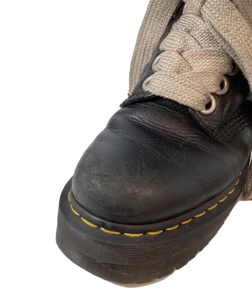 RICK OWENS（リックオウエンス）RICK OWENS Dr.Martens (ドクターマーチン) 1460 QUAD PENT RO 8Hole Lace Up Boots（クワッド ペント アールオー エイトホール レースアップ ブーツ） ブラック サイズ:EU41の古着・服飾アイテム