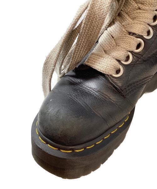 RICK OWENS（リックオウエンス）RICK OWENS Dr.Martens (ドクターマーチン) 1460 QUAD PENT RO 8Hole Lace Up Boots（クワッド ペント アールオー エイトホール レースアップ ブーツ） ブラック サイズ:EU41の古着・服飾アイテム