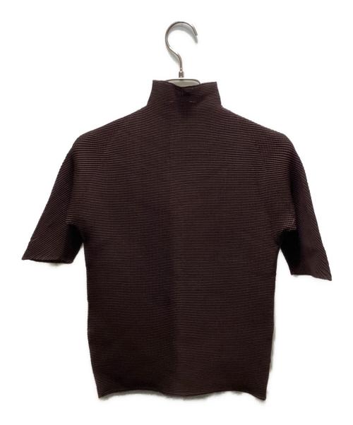 ISSEY MIYAKE（イッセイミヤケ）ISSEY MIYAKE (イッセイミヤケ) プリーツブラウス ブラウン サイズ:3の古着・服飾アイテム