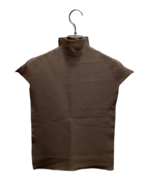 ISSEY MIYAKE（イッセイミヤケ）ISSEY MIYAKE (イッセイミヤケ) プリーツブラウス ベージュ サイズ:Mの古着・服飾アイテム