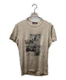 DOLCE & GABBANA（ドルチェ＆ガッバーナ）の古着「Steve McQueen プリントtシャツ」｜ベージュ
