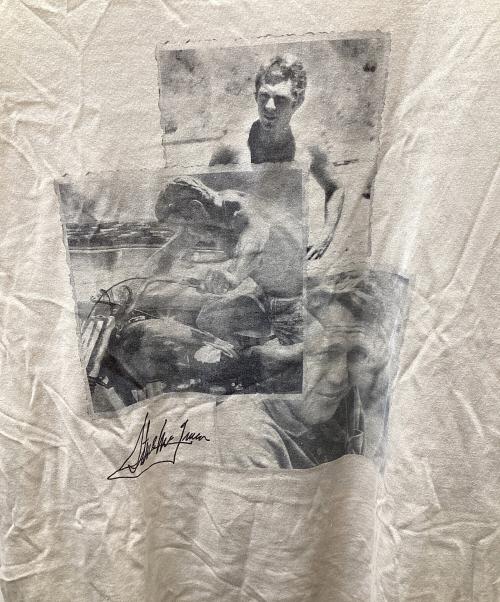 DOLCE & GABBANA（ドルチェ＆ガッバーナ）DOLCE & GABBANA (ドルチェ＆ガッバーナ) Steve McQueen プリントtシャツ ベージュ サイズ:50の古着・服飾アイテム
