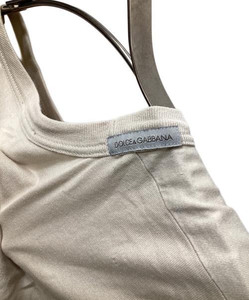 DOLCE & GABBANA（ドルチェ＆ガッバーナ）DOLCE & GABBANA (ドルチェ＆ガッバーナ) Steve McQueen プリントtシャツ ベージュ サイズ:50の古着・服飾アイテム
