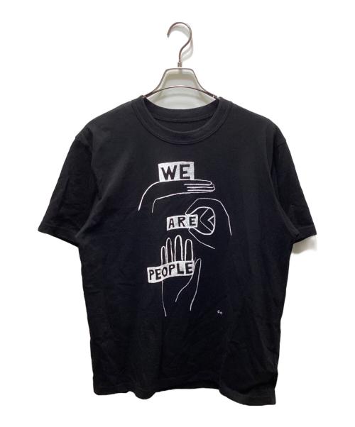 sacai（サカイ）sacai (サカイ) 26SS geoff sacai Print T-Shirt（ジェフ サカイ プリント ティーシャツ）26-01124S / Geoff McFetridge(ジェフ・マクフェトリッジ)コラボ ブラック サイズ:4の古着・服飾アイテム