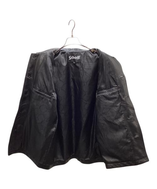 Schott（ショット）Schott (ショット) nano・universe (ナノ・ユニバース) 別注 LEATHER CAR COAT/  26SS ブラック サイズ:Lの古着・服飾アイテム