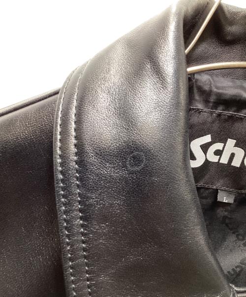 Schott（ショット）Schott (ショット) nano・universe (ナノ・ユニバース) 別注 LEATHER CAR COAT/  26SS ブラック サイズ:Lの古着・服飾アイテム