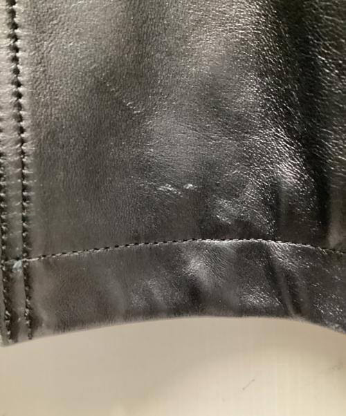 Schott（ショット）Schott (ショット) nano・universe (ナノ・ユニバース) 別注 LEATHER CAR COAT/  26SS ブラック サイズ:Lの古着・服飾アイテム