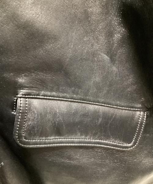 Schott（ショット）Schott (ショット) nano・universe (ナノ・ユニバース) 別注 LEATHER CAR COAT/  26SS ブラック サイズ:Lの古着・服飾アイテム