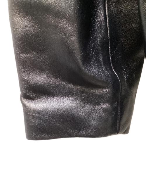 Schott（ショット）Schott (ショット) nano・universe (ナノ・ユニバース) 別注 LEATHER CAR COAT/  26SS ブラック サイズ:Lの古着・服飾アイテム