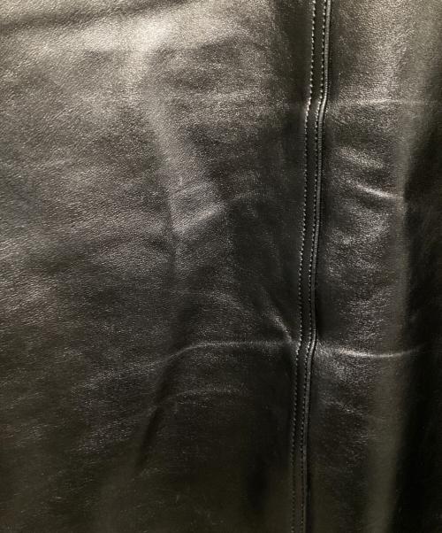 Schott（ショット）Schott (ショット) nano・universe (ナノ・ユニバース) 別注 LEATHER CAR COAT/  26SS ブラック サイズ:Lの古着・服飾アイテム